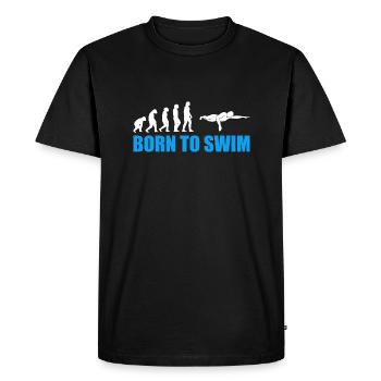 Born to Swim SChwimmer Evolution - Men's Premium Organic T-Shirt - black - Front - Nico (187cm)