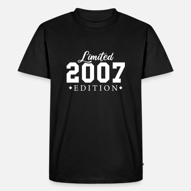 Limited Edition 2007 - Männer Premium Bio T-Shirt - Schwarz