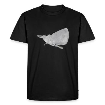 Sperm whale, whale, whale - Men's Premium Organic T-Shirt - black - Front - Nico (187cm)