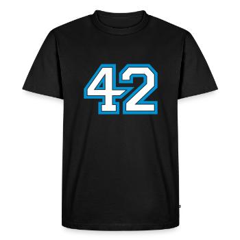 La réponse est un changement de couleur 42 - 2C - T-shirt Premium bio Homme - noir - Devant - Nico (187cm)