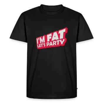 at the fat lets party - Men's Premium Organic T-Shirt - black - Front - Nico (187cm)