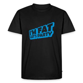 at the fat lets party - Men's Premium Organic T-Shirt - black - Front - Nico (187cm)