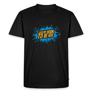 I closed my book - Men's Premium Organic T-Shirt - black - Front - Nico (187cm)