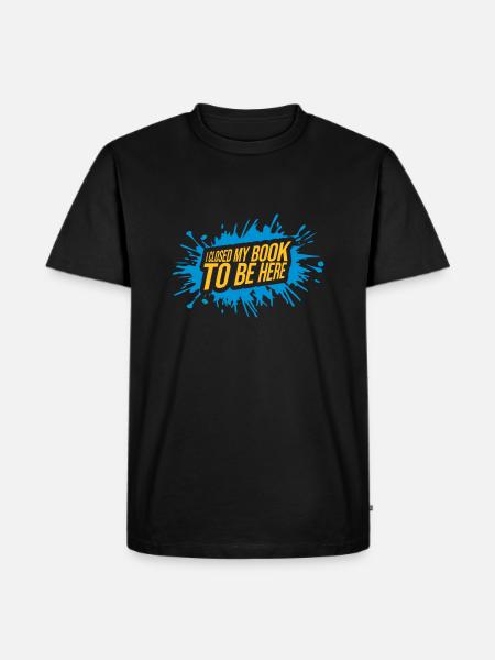 I closed my book - Men's Premium Organic T-Shirt - black