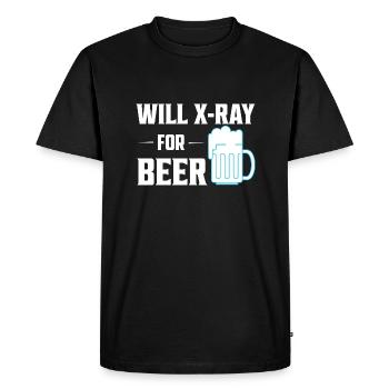 Will X-Ray pour la bière X-Ray Rad Tech Radiologie - T-shirt Premium bio Homme - noir - Devant - Nico (187cm)