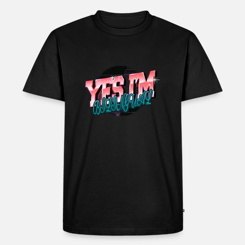 cool analyst awesome computer science - Männer Premium Bio T-Shirt - Schwarz