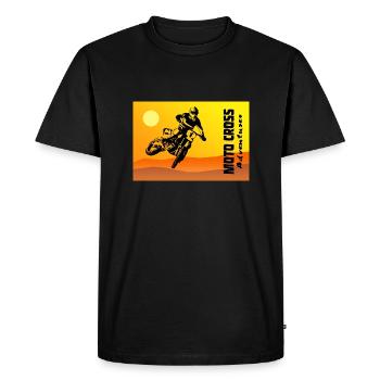 Moto Cross - Motocross - Supercross - T-shirt Premium bio Homme - noir - Devant - Nico (187cm)