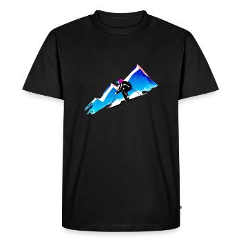 Skiing Ski Ski Outfit Ski Design Skifahrer - Men's Premium Organic T-Shirt - black - Front - Nico (187cm)