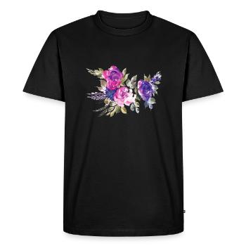 Flower Flower Plant - T-shirt Premium bio Homme - noir - Devant - Nico (187cm)