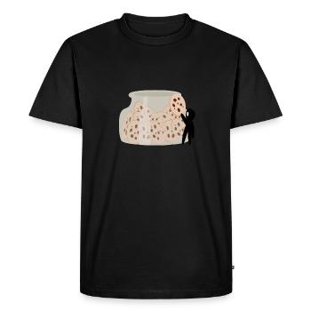Tâches d'encre Cookies - T-shirt Premium bio Homme - noir - Devant - Nico (187cm)