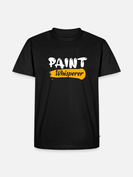 Paint Whisperer Professional Painter Job - Men's Premium Organic T-Shirt - black