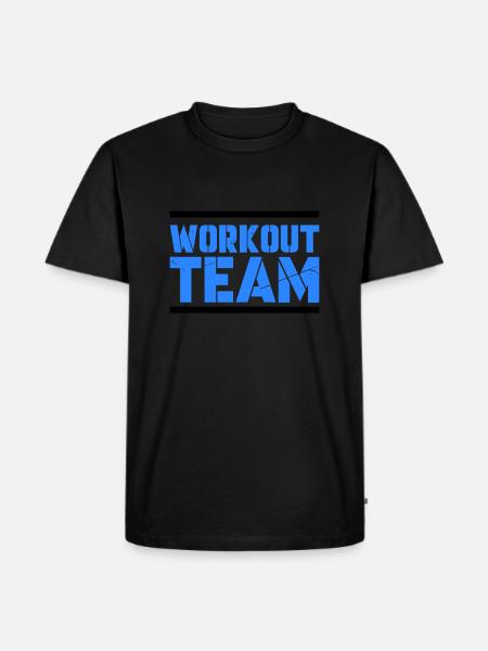 Workout Team - Men's Premium Organic T-Shirt - black