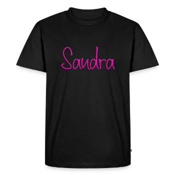 Sandra - Men's Premium Organic T-Shirt - black - Front - Nico (187cm)
