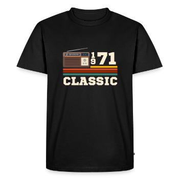Anniversary 1971 retro classic - Men's Premium Organic T-Shirt - black - Front - Nico (187cm)