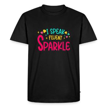 Peinture au diamant Artiste Speak Sparkle Diamond - T-shirt Premium bio Homme - noir - Devant - Nico (187cm)