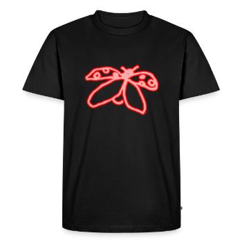 Coccinelle néon - T-shirt Premium bio Homme - noir - Devant - Nico (187cm)