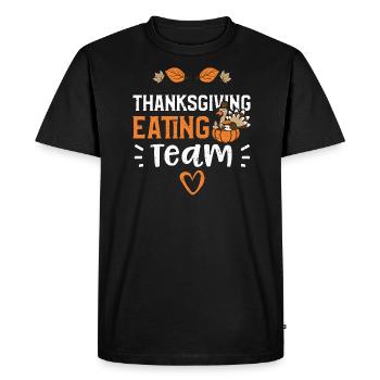 Équipe de restauration de Thanksgiving - T-shirt Premium bio Homme - noir - Devant - Nico (187cm)