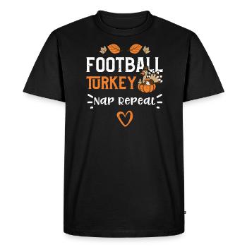 Football Turquie Nap Répétition - T-shirt Premium bio Homme - noir - Devant - Nico (187cm)