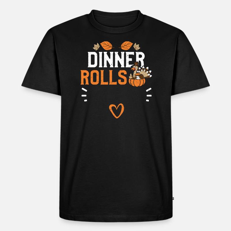 Dinner Rolls - Thanksgiving - Männer Premium Bio T-Shirt - Schwarz