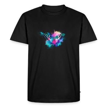 Nature Animaux colorés - T-shirt Premium bio Homme - noir - Devant - Nico (187cm)
