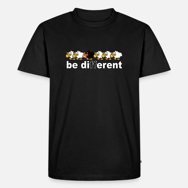 Sei anders Tauchen - Männer Premium Bio T-Shirt - Schwarz