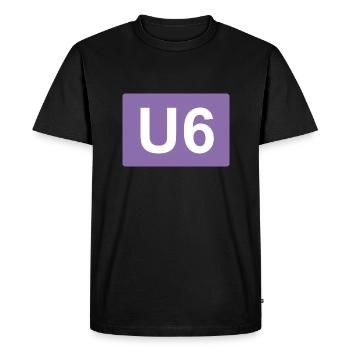 Berlin métro U6 - T-shirt Premium bio Homme - noir - Devant - Nico (187cm)