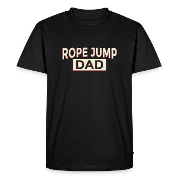 Speed Rope Skipping - Men's Premium Organic T-Shirt - black - Front - Nico (187cm)