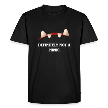 Definitely Not A Mimic - Men's Premium Organic T-Shirt - black - Front - Nico (187cm)