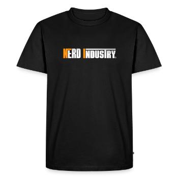 BANIERE NERD INDUSTRY TRANPARENT - Men's Premium Organic T-Shirt - black - Front - Nico (187cm)