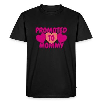 Maman future maman Grossesse Maman - T-shirt Premium bio Homme - noir - Devant - Nico (187cm)