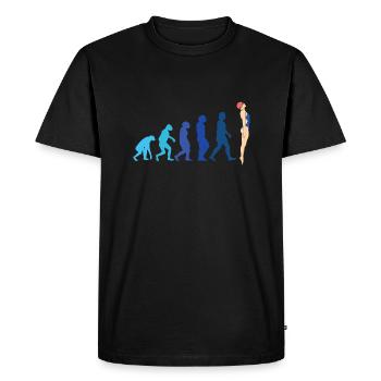 Swimmers Evolution Swimming Pool Water Sports - Men's Premium Organic T-Shirt - black - Front - Nico (187cm)