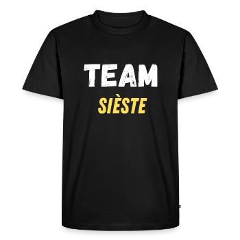 team sieste - T-shirt Premium bio Homme - noir - Devant - Nico (187cm)