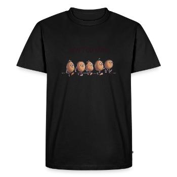 Ne devenez pas fou! - T-shirt Premium bio Homme - noir - Devant - Nico (187cm)