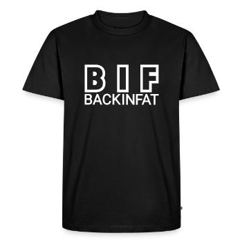 Retour dans le gros et drôle de retour - T-shirt Premium bio Homme - noir - Devant - Nico (187cm)