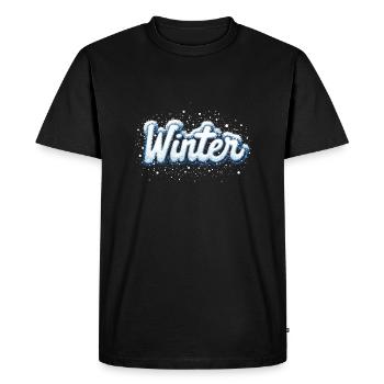 WINTER - Men's Premium Organic T-Shirt - black - Front - Nico (187cm)