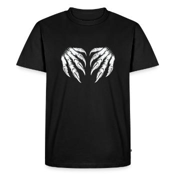 Griffes 2 - T-shirt Premium bio Homme - noir - Devant - Nico (187cm)