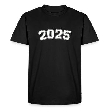 2025 - Men's Premium Organic T-Shirt - black - Front - Nico (187cm)