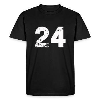 24 - T-shirt Premium bio Homme - noir - Devant - Nico (187cm)