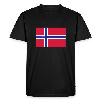 Norge - Norway - Noreg - T-shirt Premium bio Homme - noir - Devant - Nico (187cm)