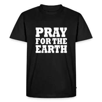 Pray for the world - T-shirt Premium bio Homme - noir - Devant - Nico (187cm)
