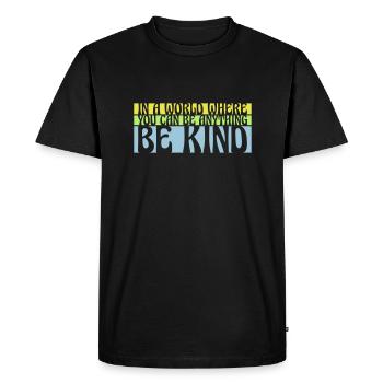 Vous pouvez être gentil - T-shirt Premium bio Homme - noir - Devant - Nico (187cm)