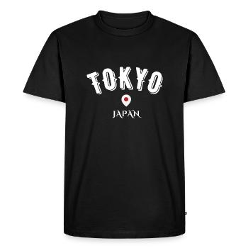 Tokyo japan - T-shirt Premium bio Homme - noir - Devant - Nico (187cm)