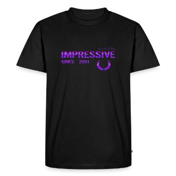 Impressionnant depuis 2001 - T-shirt Premium bio Homme - noir - Devant - Nico (187cm)