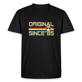 Since 85 - T-shirt Premium bio Homme - noir - Devant - Nico (187cm)