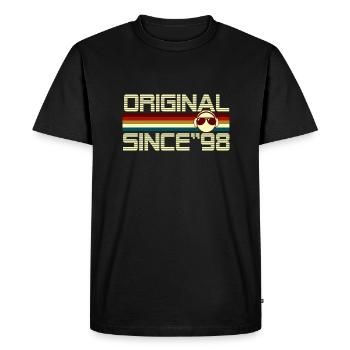 Since 98 - Men's Premium Organic T-Shirt - black - Front - Nico (187cm)