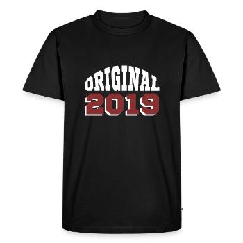 Original 2019 - Men's Premium Organic T-Shirt - black - Front - Nico (187cm)