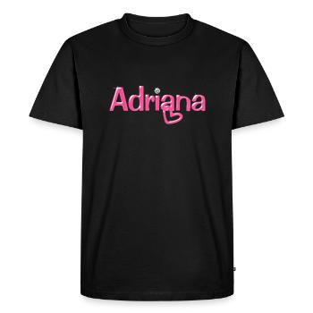 Adriana Name Balloon Font - Men's Premium Organic T-Shirt - black - Front - Nico (187cm)