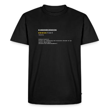 5 étoiles pour mari drôle mari dictons - T-shirt Premium bio Homme - noir - Devant - Nico (187cm)