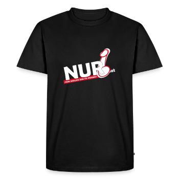 NUR6 LOGO NOUVEAU - T-shirt Premium bio Homme - noir - Devant - Nico (187cm)