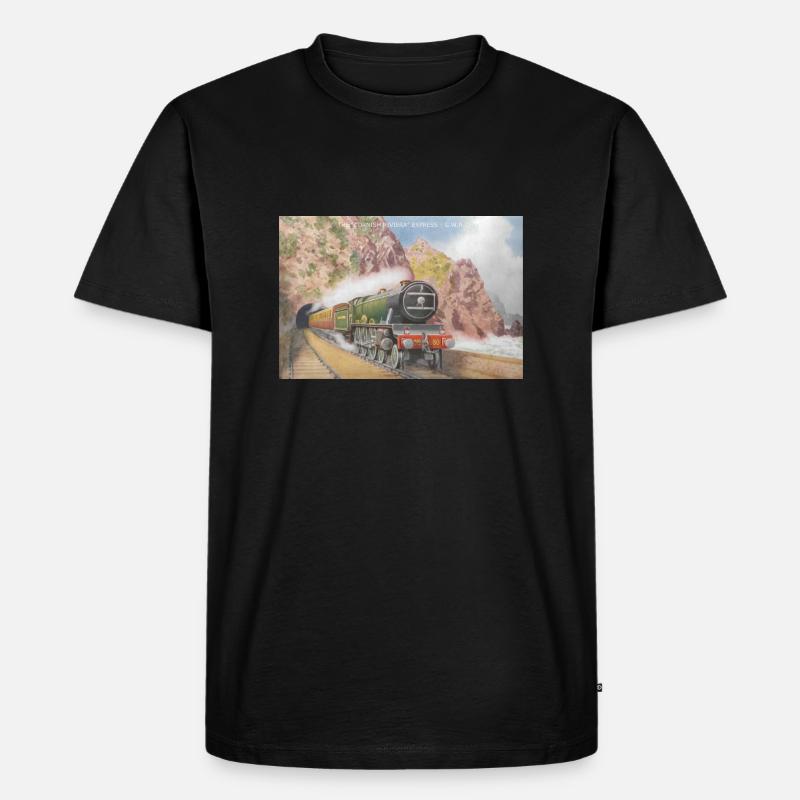 Cornish Riviera - Männer Premium Bio T-Shirt - Schwarz